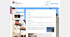 Desktop Screenshot of lycee-saintpierre.eu