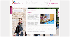 Desktop Screenshot of internat.lycee-saintpierre.eu